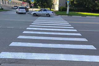 В Иванове на пешеходных переходах у школ обновили разметку (ФОТО)