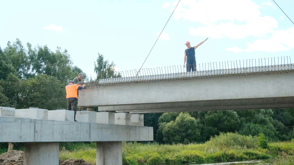 Строительство территориально значимого моста в Ивановской области ведется с опережением графика