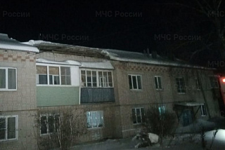 В Гаврилов Посаде произошло частичное проседание кровли многоквартирного дома (ФОТО)