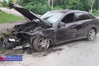 В Иванове рано утром автомобилист не справился с управлением транспортного средства (ФОТО)